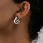 Twisted Knot Stud Earrings
