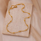 Gold Satellite Chain Necklace