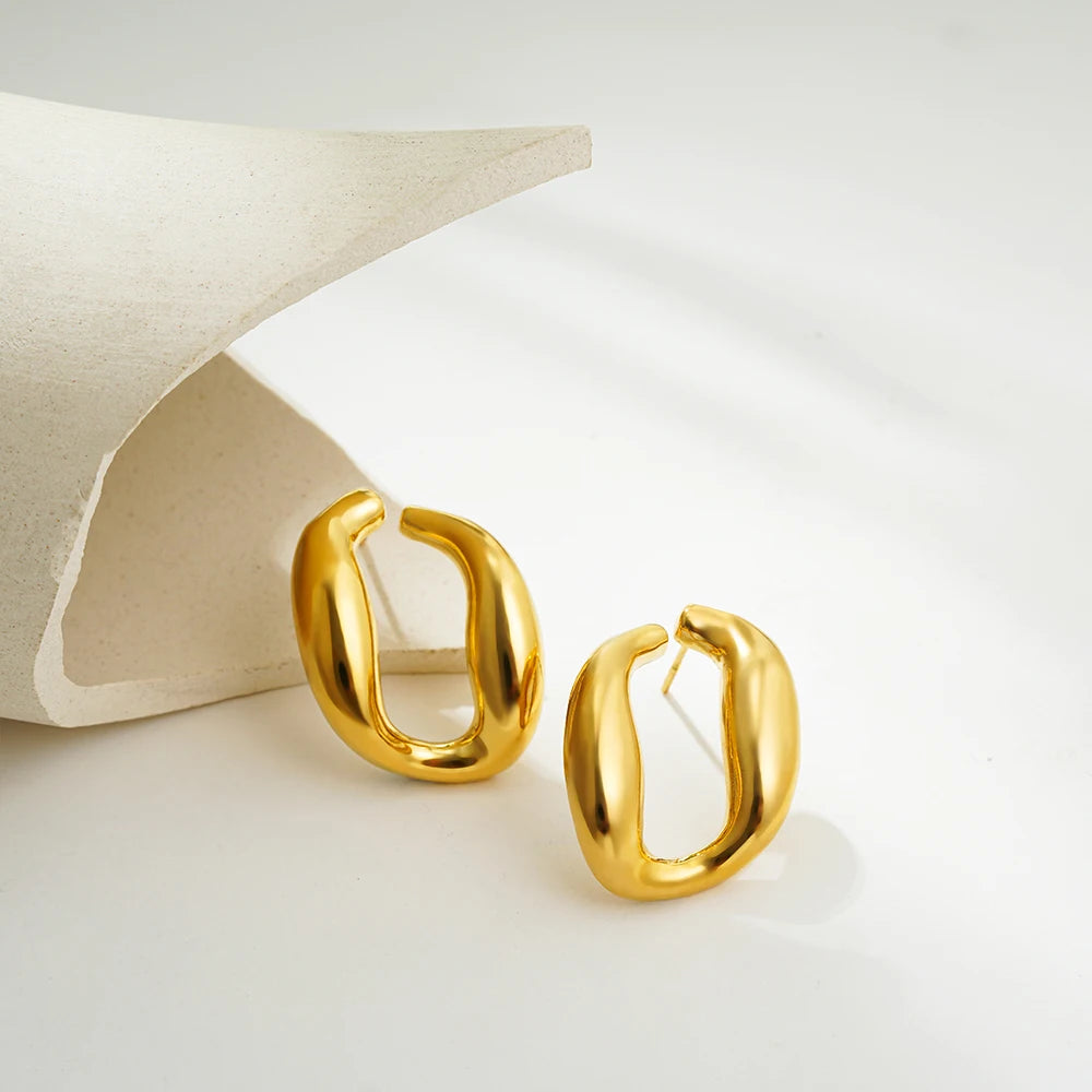 Abstract Curved Earrings