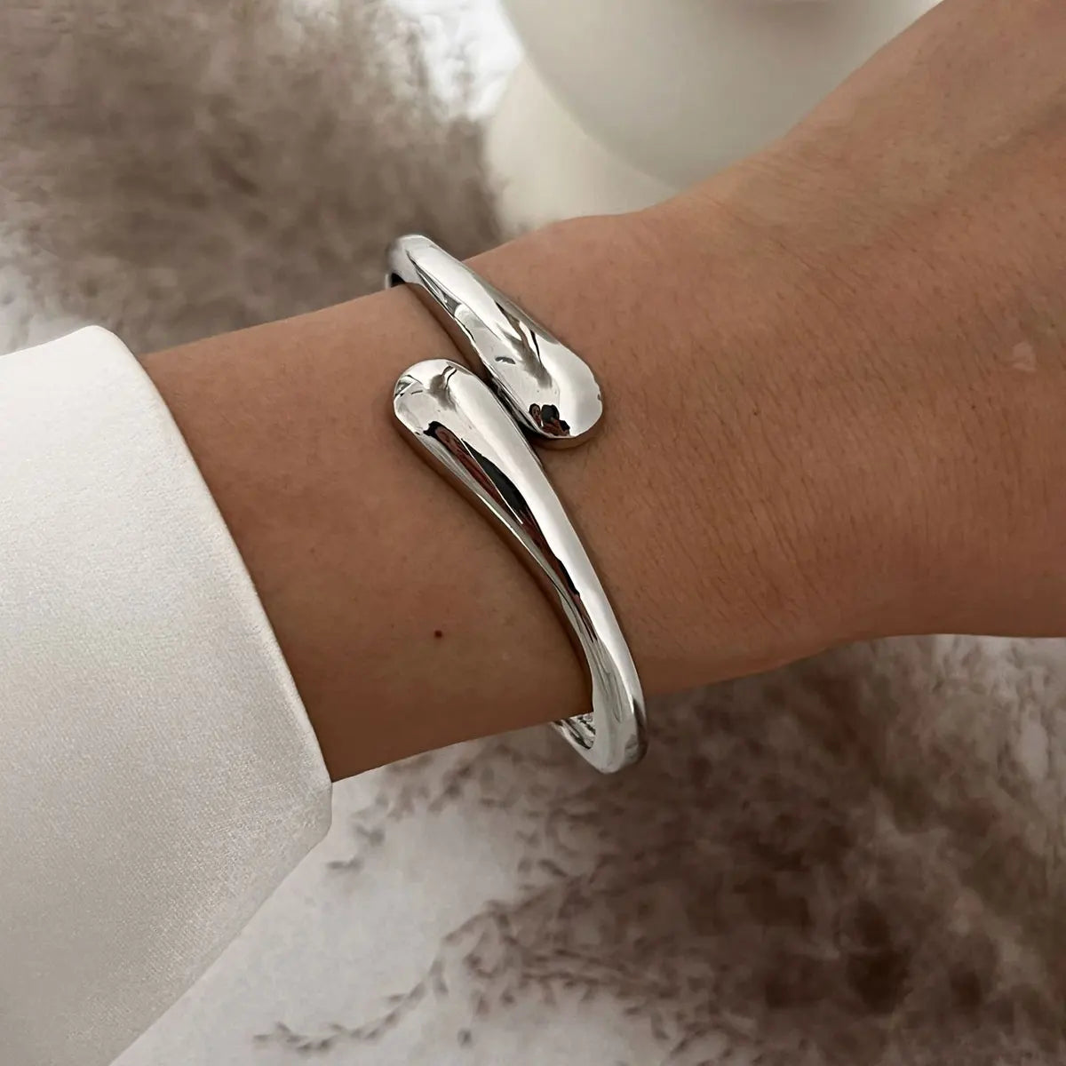 Sleek Open Cuff Bracelet