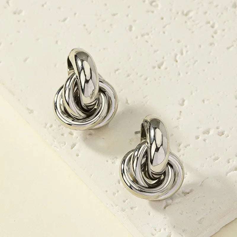 Twisted Knot Stud Earrings