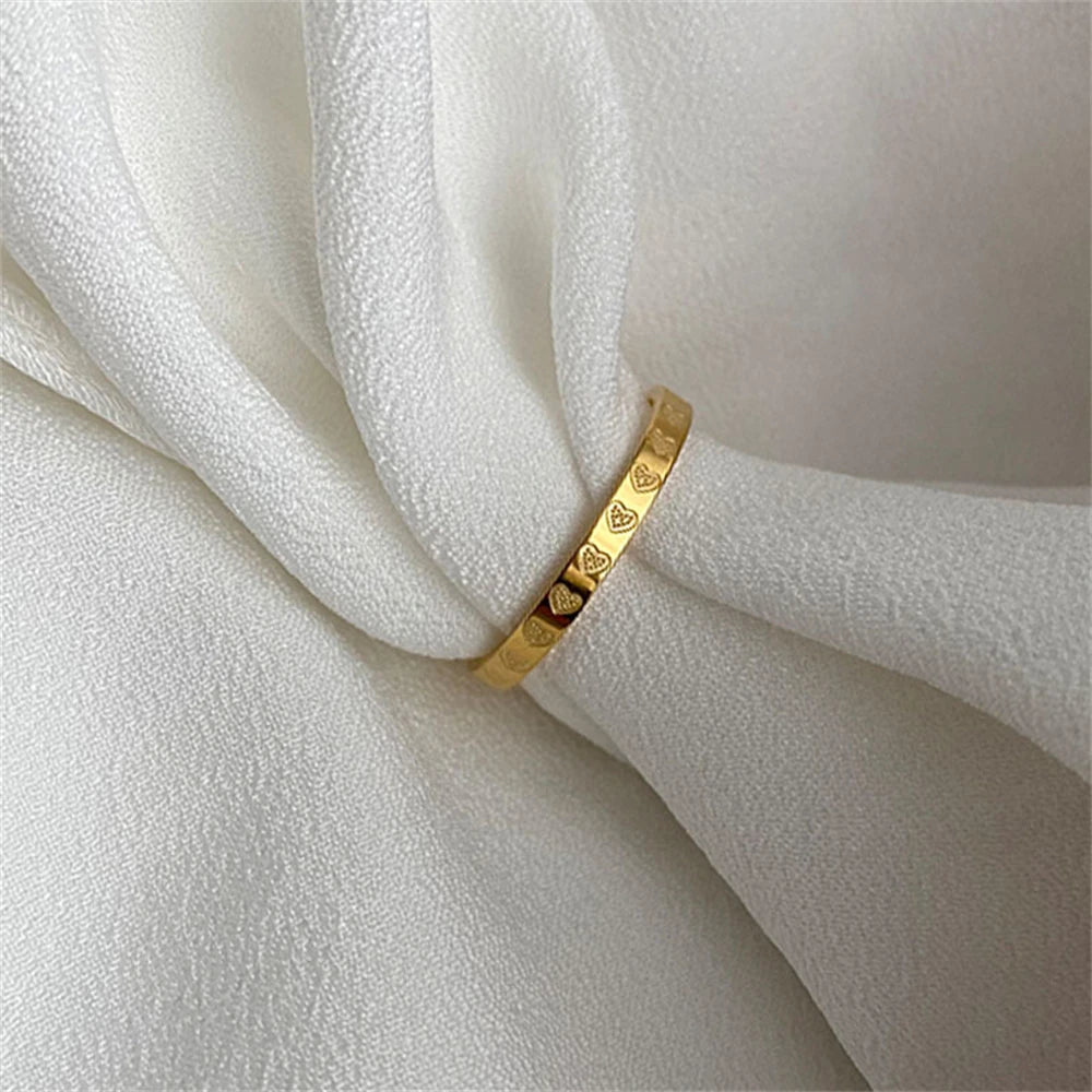 Heart Engraved Ring