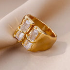 Crystal Statement Ring