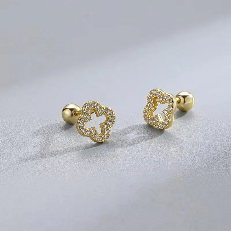 Dainty Crystal Stud Earrings