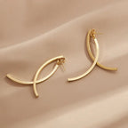 Curved Bar Earrings