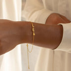 Personalized Stainless Steel Letter Bracelet