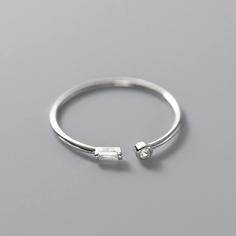 Minimalist Crystal Ring