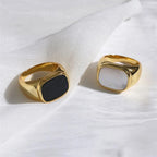 Vintage Square Stone Ring