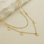 Double Layer Disc Necklace