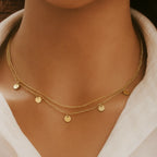 Double Layer Disc Necklace