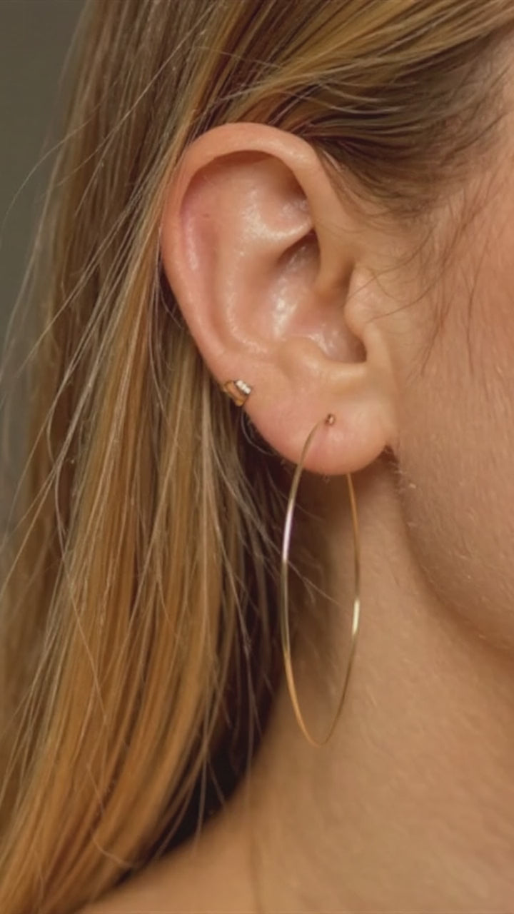 14K Gold Filled Hoop Earrings