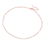 Collar delicado de cadena de cuentas