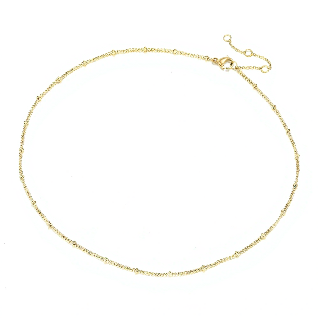 Dainty Bead Chain Necklace