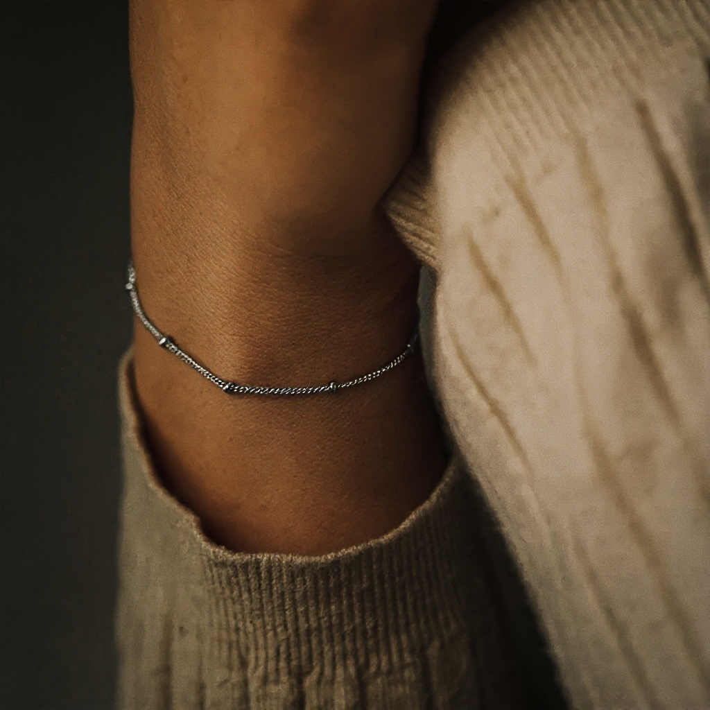Dainty Bead Chain Bracelet