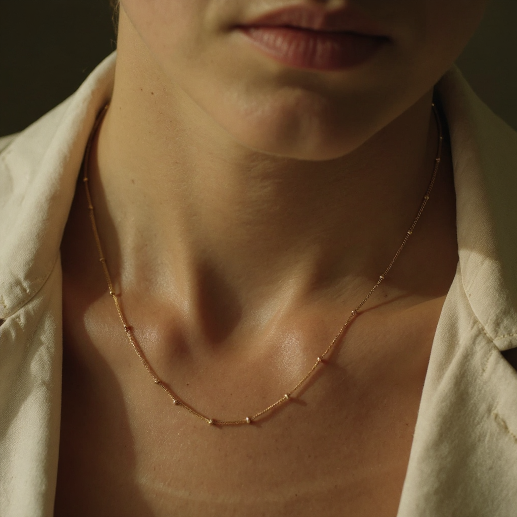 Dainty Bead Chain Necklace