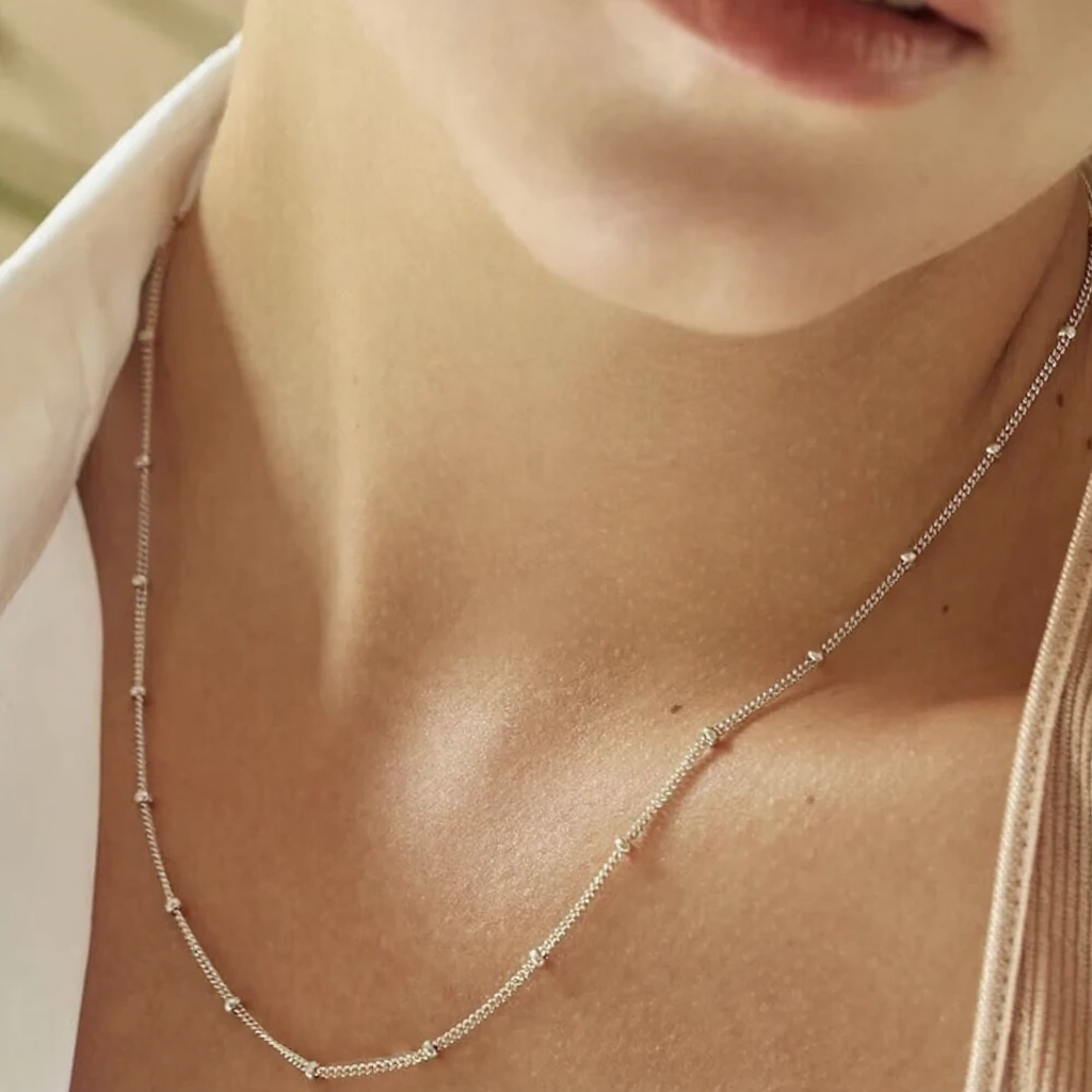 Dainty Bead Chain Necklace
