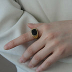 Vintage Square Stone Ring