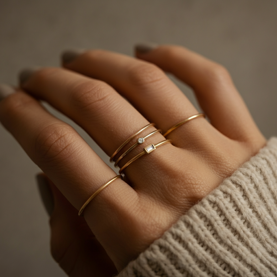 14K Gold Filled Stacking Ring