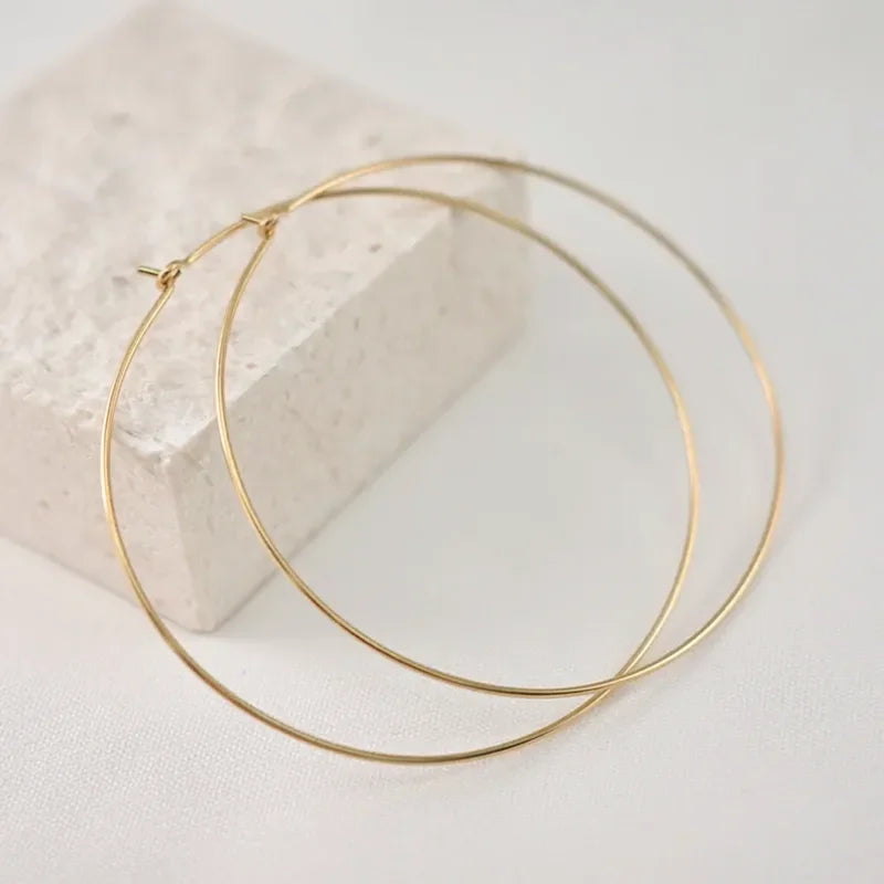 14K Gold Filled Hoop Earrings