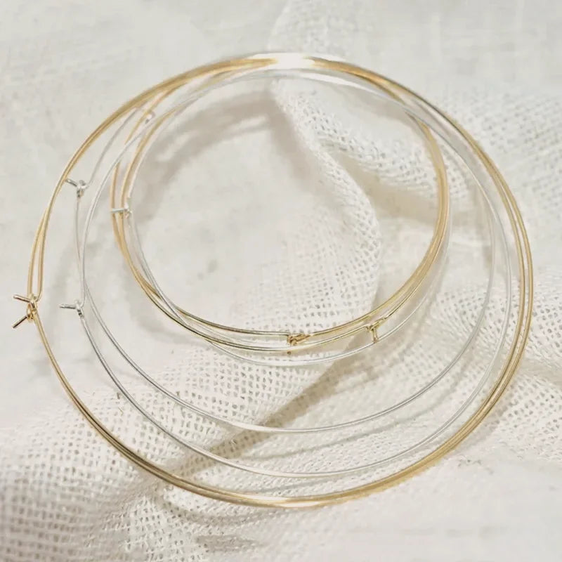 14K Gold Filled Hoop Earrings