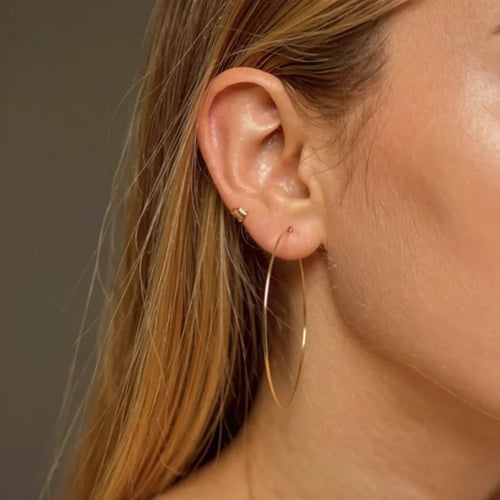 14K Gold Filled Hoop Earrings