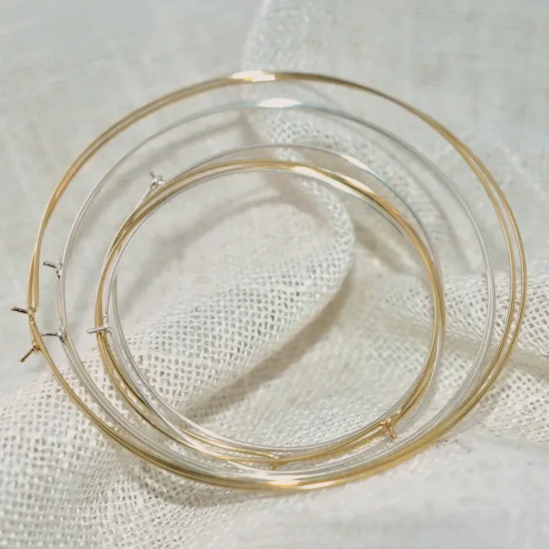 14K Gold Filled Hoop Earrings