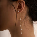 Pearl Chain Drop Earrings