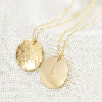 14K Gold Filled Personalized Disc Necklace