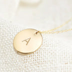 14K Gold Filled Personalized Disc Necklace