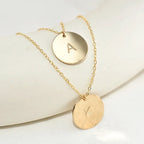 14K Gold Filled Personalized Disc Necklace